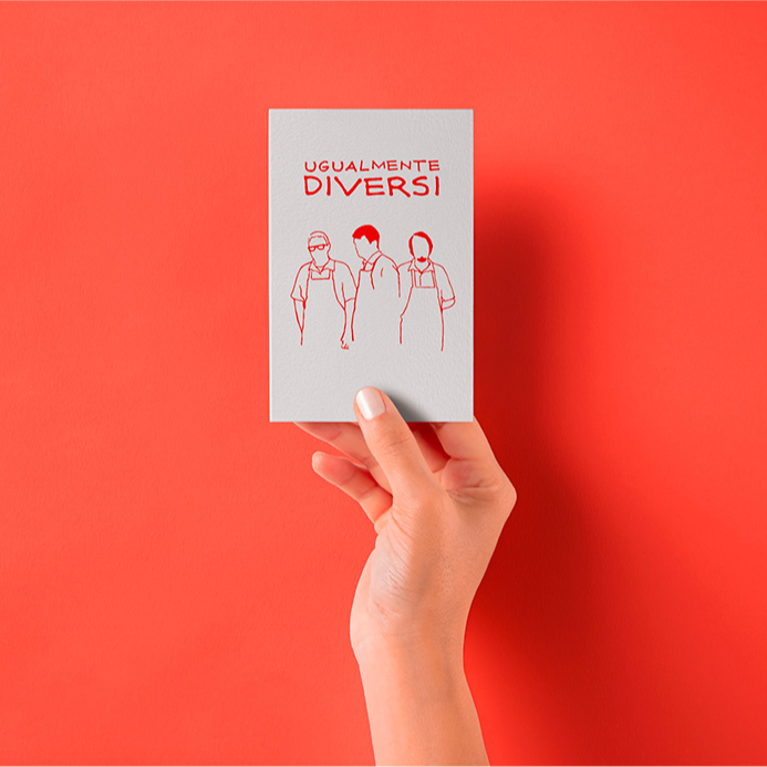 Ugualmente Diversi – Canvas Art Card